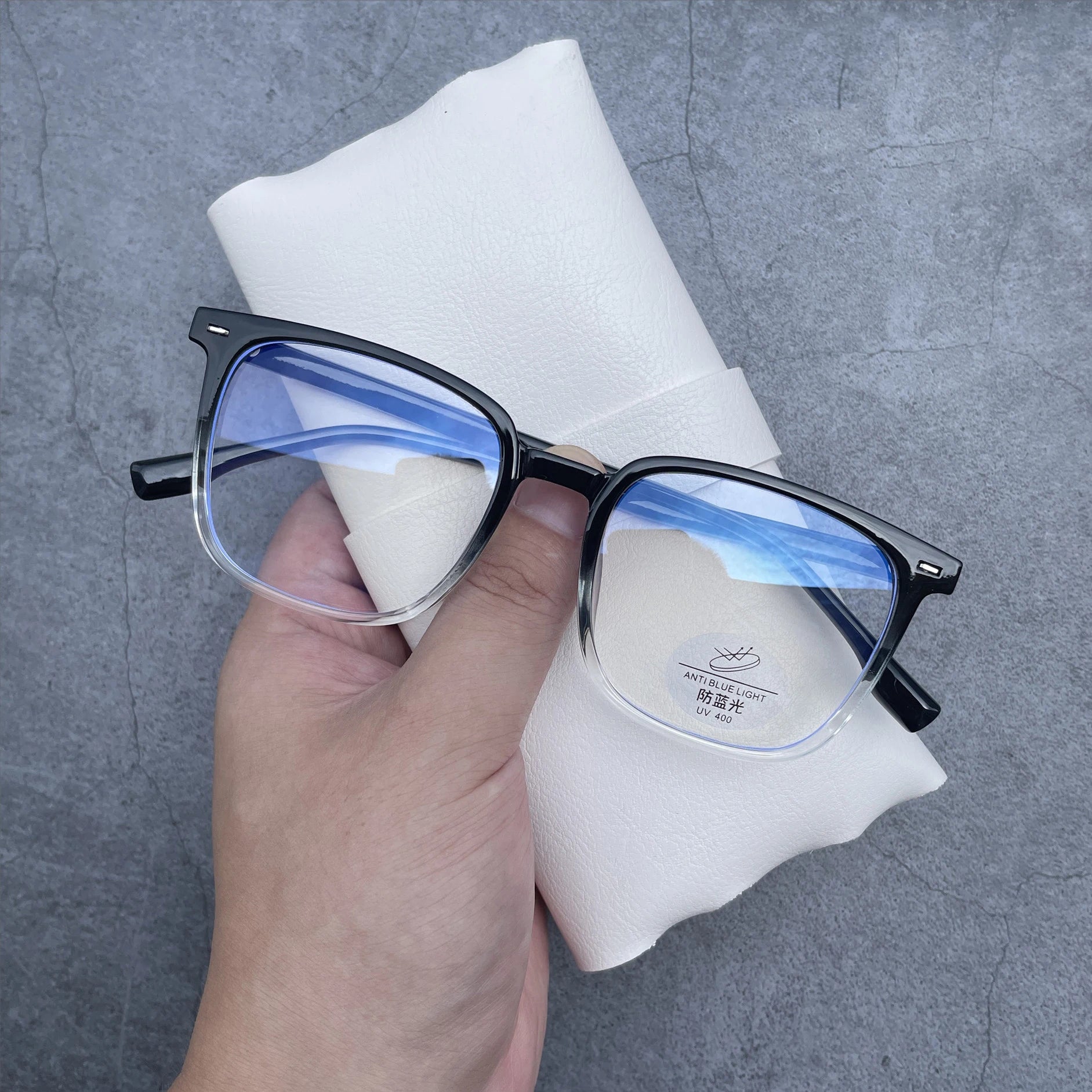 Black Computer Glasses Frame Women Men anti Blue Light Square Rectangle Eyewear Blocking Glasses Optical Spectacle Eyeglass